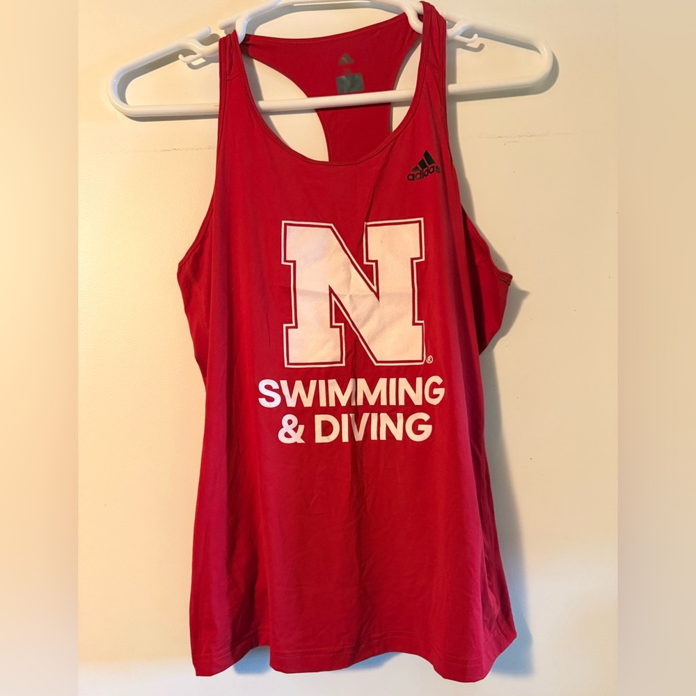 Adidas Huskers Swimming and Diving Racerback tank